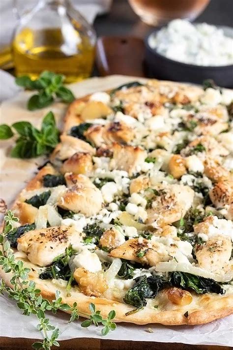 greek-flatbread-pizza-recipe-with-homemade-tzatziki image