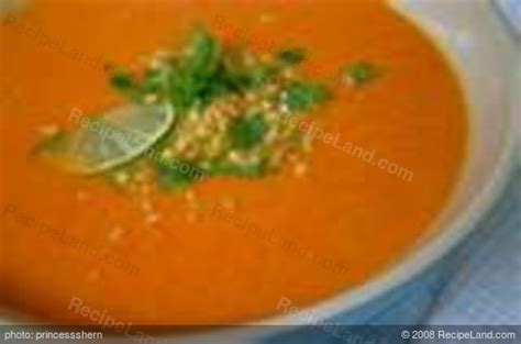 carrot-peanut-soup-lacto-vegetarian-recipelandcom image