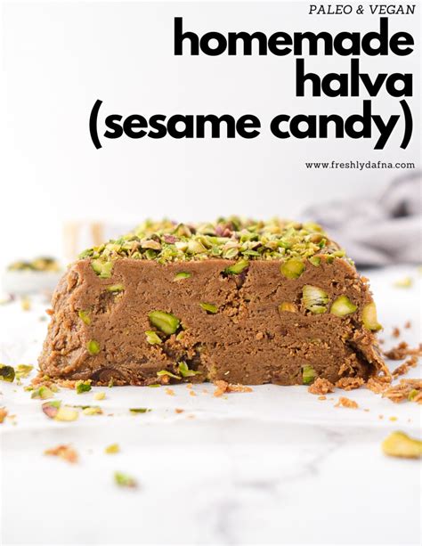 homemade-halva-sesame-candy-paleo-vegan image