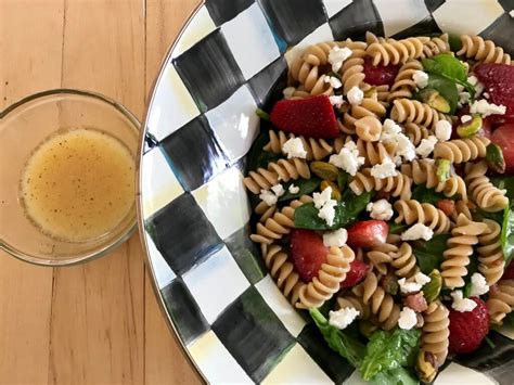 strawberry-spinach-pasta-salad-with-orange-dressing image