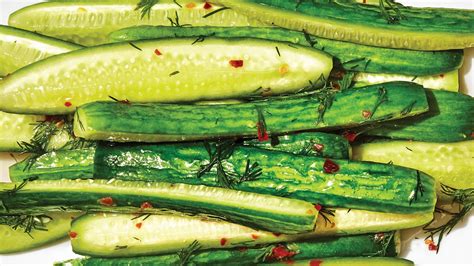 spicy-lightly-pickled-cucumbers-recipe-bon-apptit image
