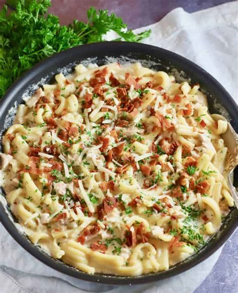 decadent-creamy-chicken-and-bacon-pasta image