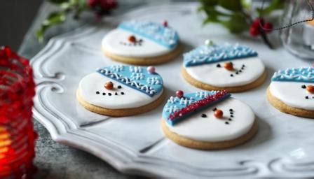snowman-biscuits-recipe-bbc-food image