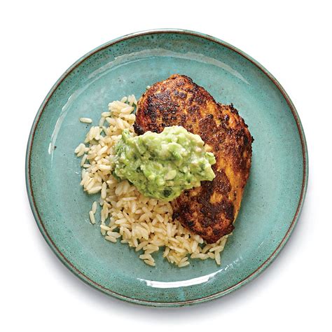 cumin-rubbed-chicken-with-guacamole-sauce image