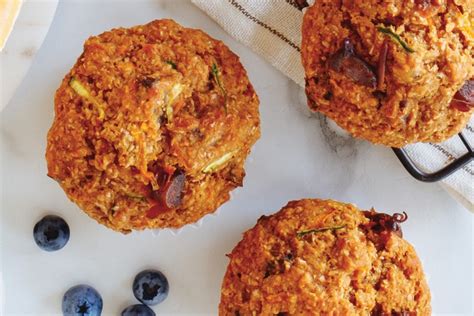 power-packed-carrot-zucchini-date-muffins image