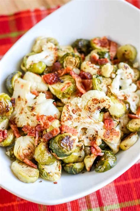 roasted-cauliflower-brussel-sprouts-with-bacon image