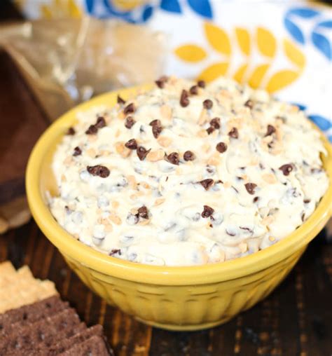 toffee-chocolate-chip-cookie-dough-dip-the-farmwife image