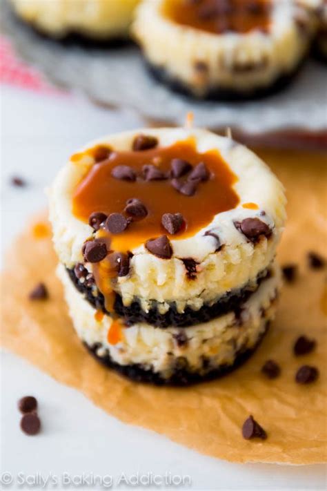 salted-caramel-chocolate-chip-cheesecakes-sallys image