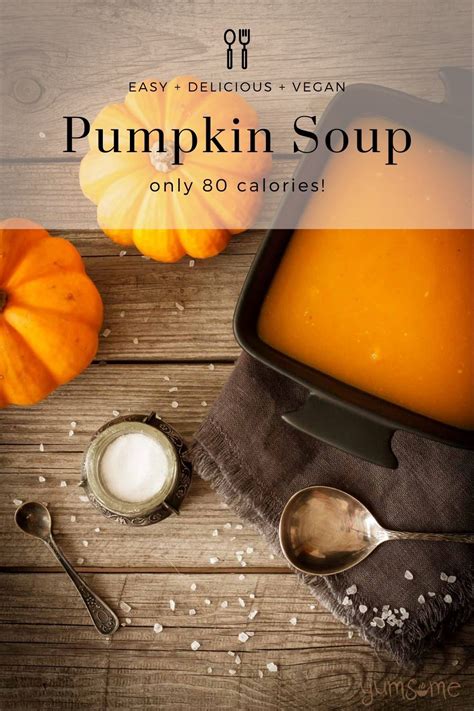 easy-pumpkin-soup-80-calories-vegan-yumsome image