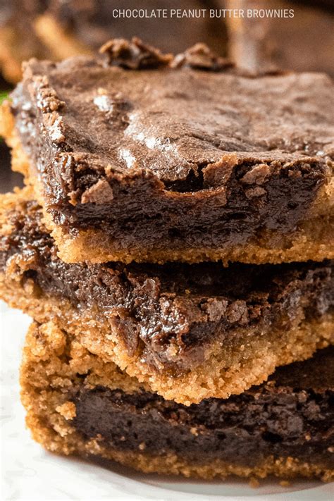 the-best-chocolate-peanut-butter-brownies-easy image