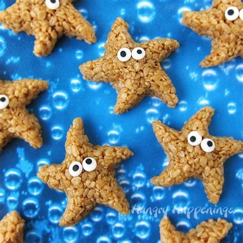 caramel-rice-krispie-treat-starfish-and-turtles-hungry image