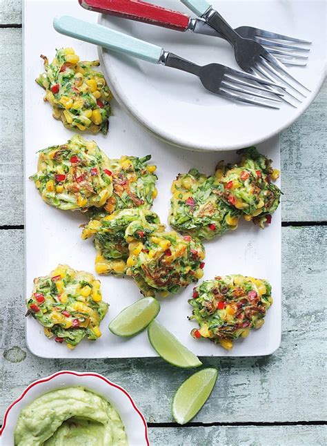 corn-and-courgette-fritters-recipe-delicious-magazine image