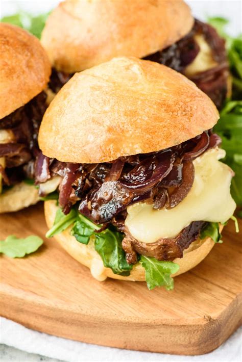 steak-sandwich-with-caramelized-onions-and-brie image