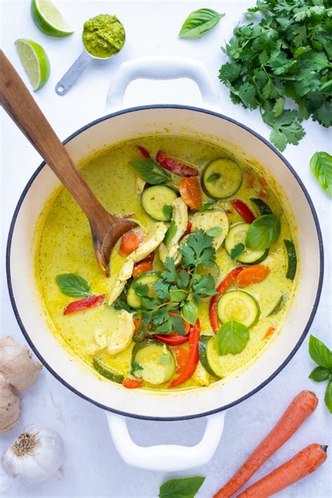 thai-green-chicken-curry-recipe-with-coconut-milk image