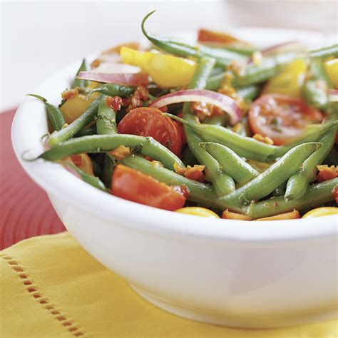 green-bean-salad-with-basil-tomato-vinaigrette image