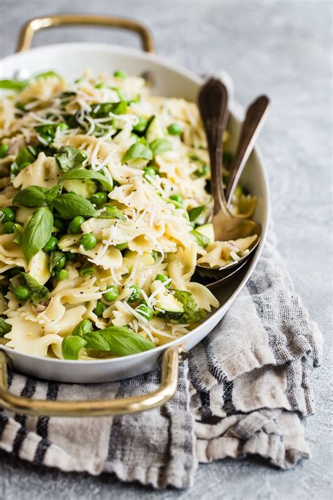 bowtie-pasta-salad-with-peas-lemon-and-basil-foodness image