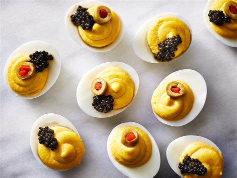 caviar-topped-deviled-eggs-recipe-evan-babb-food image