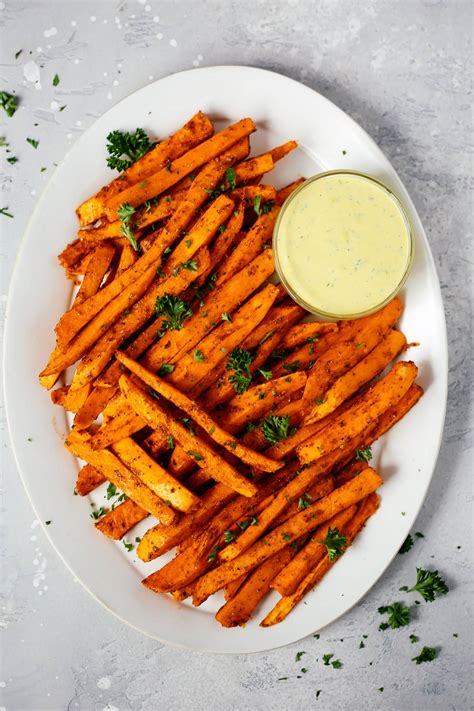 spicy-baked-sweet-potato-fries-recipe-primavera-kitchen image