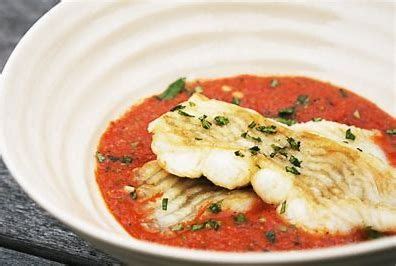 flounder-with-roasted-red-pepper-sauce image