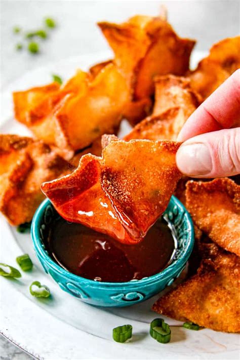 crab-rangoon-with-sweet-and-sour-sauce-baked image