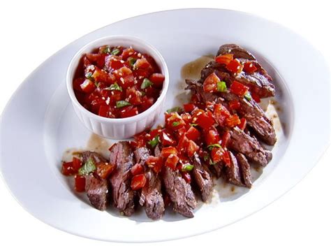 skirt-steak-with-asian-bruschetta-recipe-food-network image