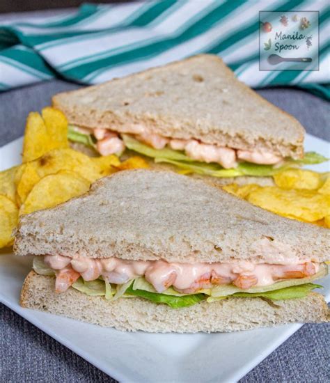 how-to-make-yummy-prawn-or-shrimp-mayonnaise-sandwich image