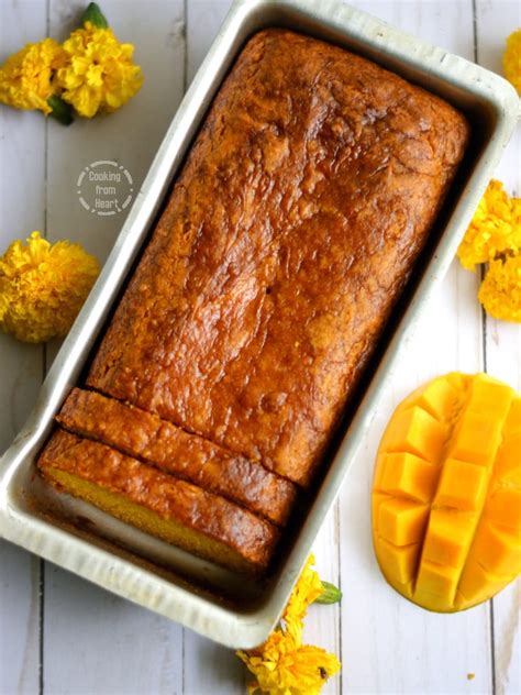 eggless-mango-cake-eggless-mango-loaf-cooking image