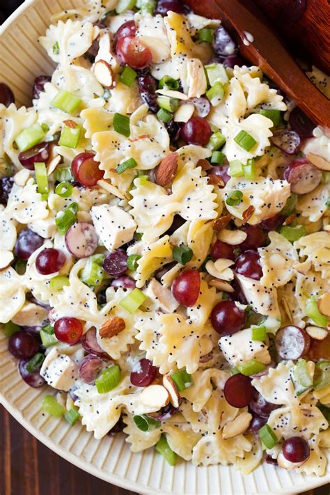 poppy-seed-chicken-and-grape-pasta-salad-cooking image