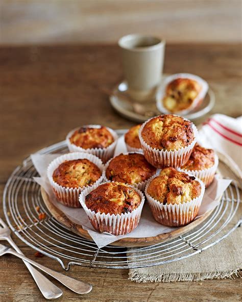 banana-and-pear-muffins-recipe-delicious-magazine image