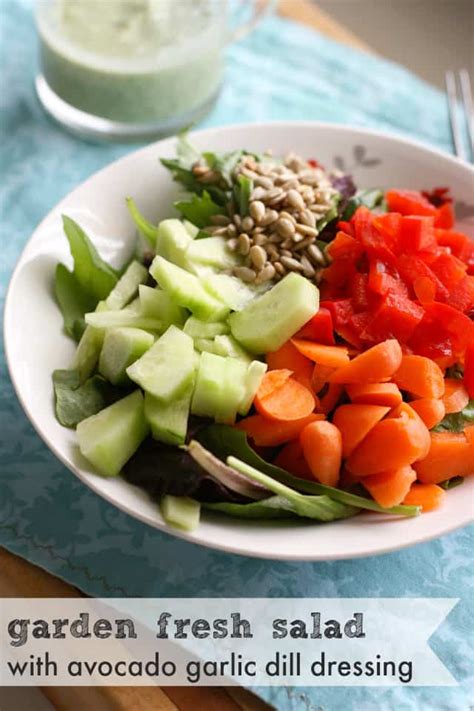 garden-salad-with-creamy-avocado-dill-dressing-the image