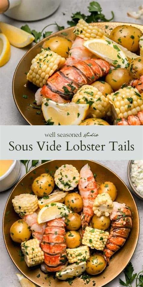 butter-poached-sous-vide-lobster-tail-well-seasoned image