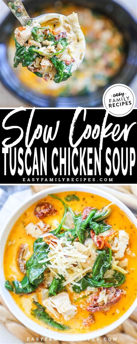 creamy-tuscan-chicken-soup-crock-pot-easy-family image