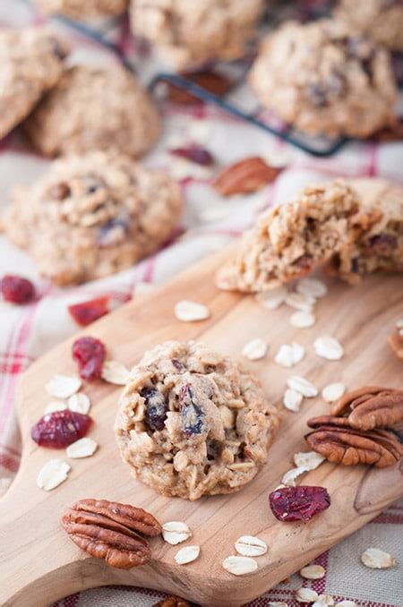 pecan-and-cranberry-oatmeal-cookies-photos-food image