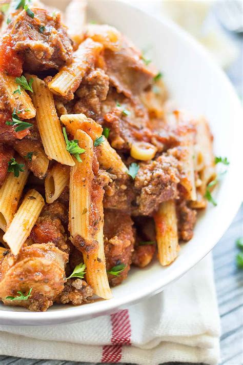 spicy-italian-sausage-marinara-pasta-savory-spicerack image
