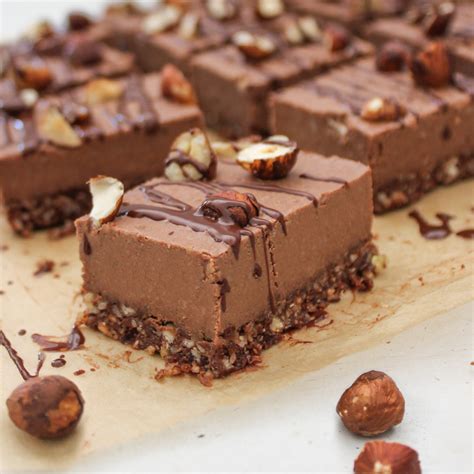 chocolate-and-hazelnut-cheesecake-bars-raw-vegan-paleo image