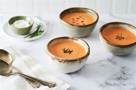 chilled-roasted-red-pepper-soup-the-old-mill image