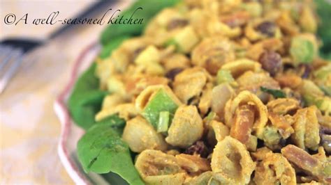 curried-chicken-pasta-salad-a-well-seasoned-kitchen image