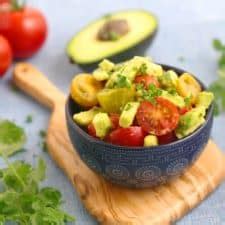 simple-avocado-tomato-salad-keto-low-carb-salad image