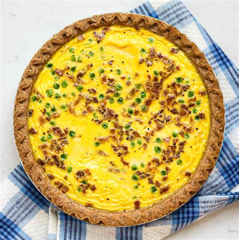pancetta-pea-quiche-eatingwell image
