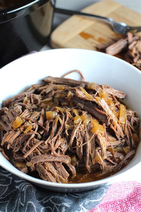 smoky-pulled-beef-brisket-recipe-in-the-slow-cooker image