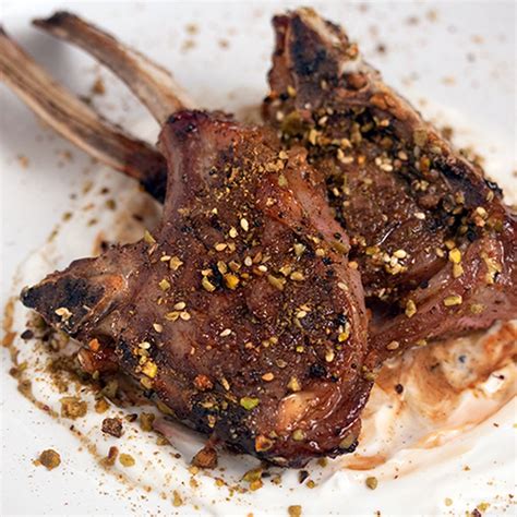 dukkah-crusted-lamb-chops-with-pomegranate image