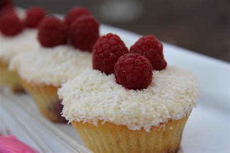 keto-coconut-raspberry-cupcakes-divalicious image