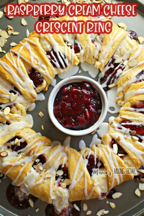 raspberry-cream-cheese-crescent-ring-marias-mixing image