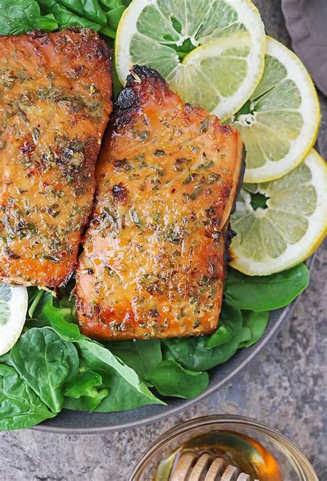 easy-air-fryer-honey-salmon-recipe-savory-spin image