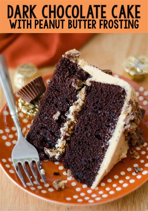 dark-chocolate-layer-cake-with-peanut-butter-frosting image
