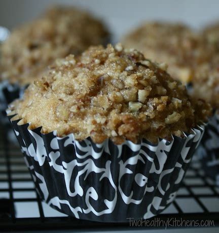 praline-peach-muffins-two-healthy-kitchens image