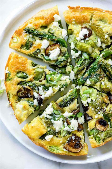 asparagus-and-mushroom-frittata-with-goat-cheese image