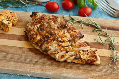 grilled-herb-buttermilk-chicken-with-tomato-basil-butter image