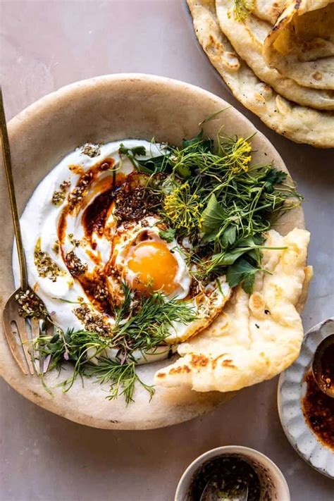 zaatar-eggs-with-lemony-yogurt-and-herbs-half-baked-harvest image