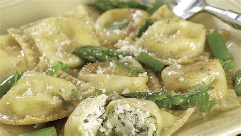 goat-cheese-ravioli-with-asparagus-and-brown-butter image
